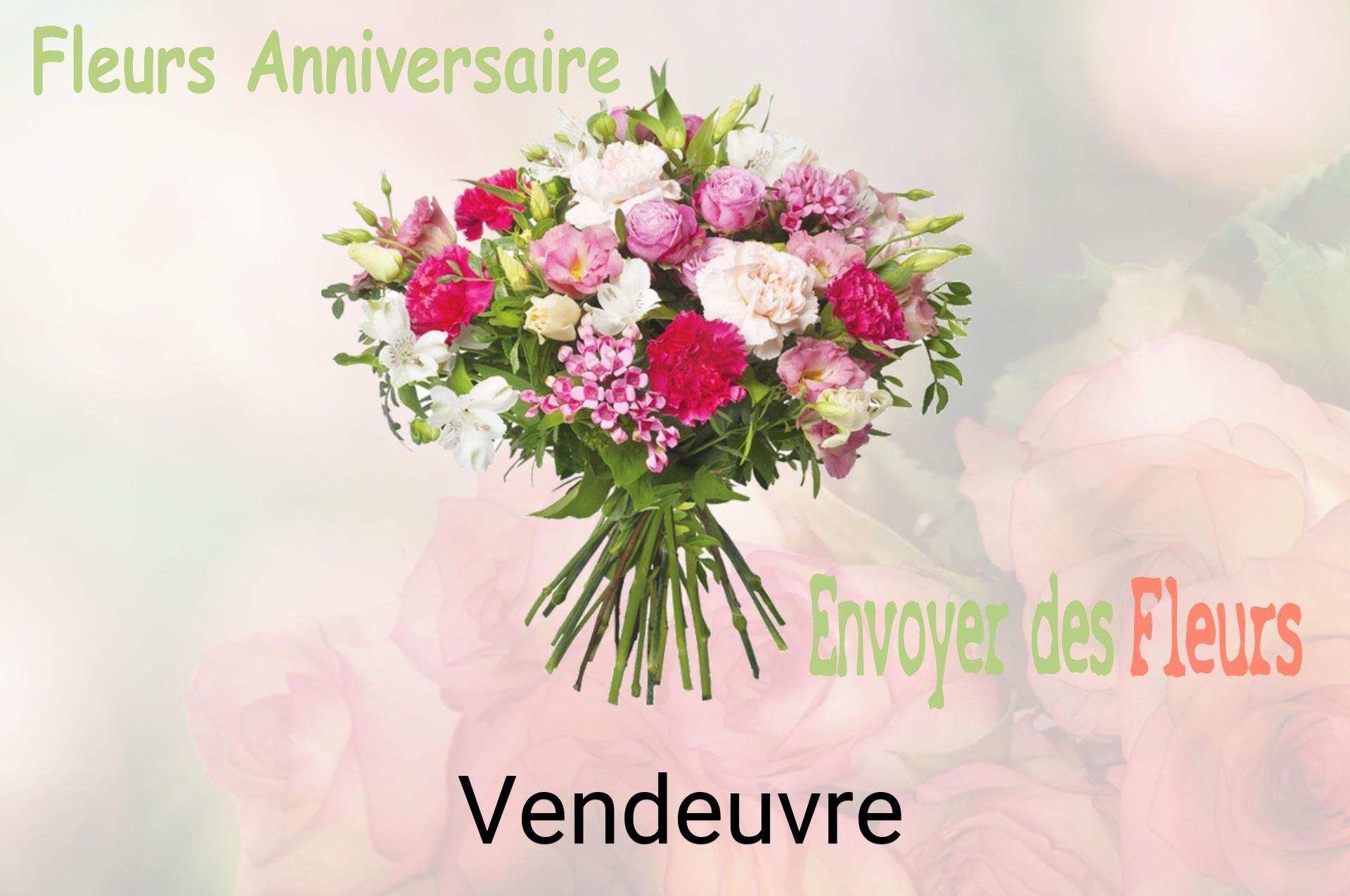 Bouquet de fleurs d’anniversaire livré à Vendeuvre