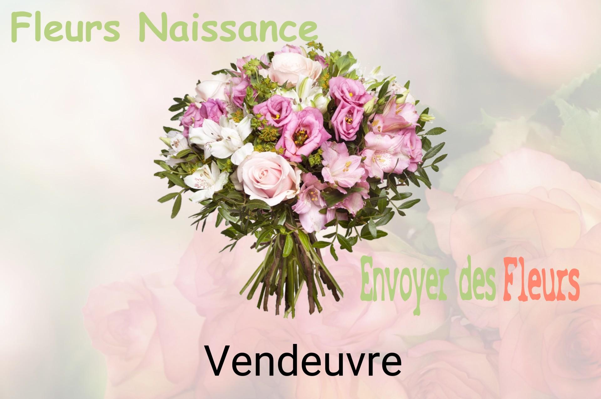 Bouquet de fleurs de naissance livré à Vendeuvre
